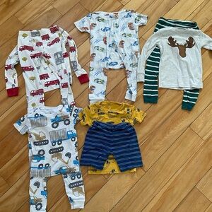 Carter's Kids Pajama Set - Red, Blue, Yellow, Green